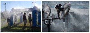 Misting fan rental